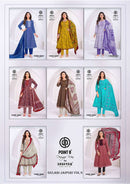 Deeptex Prints Gulabi Jaipuri Vol 6 Cotton Printed Anarkali Suit Set