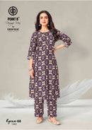 Deeptex Prints Kyrova 88 Stylish Ready to Wear Cotton Kurti Pant Set