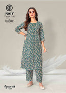 Deeptex Prints Kyrova 88 Stylish Ready to Wear Cotton Kurti Pant Set