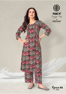 Deeptex Prints Kyrova 88 Stylish Ready to Wear Cotton Kurti Pant Set
