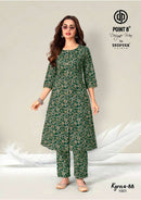 Deeptex Prints Kyrova 88 Stylish Ready to Wear Cotton Kurti Pant Set
