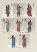 Deeptex Prints Kyrova 88 Stylish Ready to Wear Cotton Kurti Pant Set