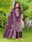 Falak International Massrat Vol 5 Pakistani Cotton Printed Suit