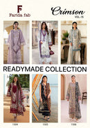 Farida Fab Crimson Vol 15 Premium Ready Made Suit