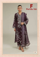 Farida Fab Elaaf Vol 5 Designer Cotton Digital Printed Suit