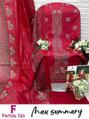 Farida Fab Mau Premium Cotton Digital Print Salwar Suit