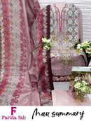 Farida Fab Mau Premium Cotton Digital Print Salwar Suit