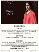Ganga Druya 4244 Premium Russian Silk Designer Suit
