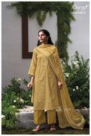 Ganga Elnaaz 5138 Cotton Satin Printed Embroidery Work Suit