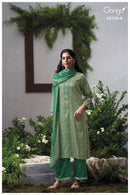 Ganga Elnaaz 5138 Cotton Satin Printed Embroidery Work Suit