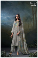 Ganga Ezria 5056 Premium Cotton Satin Printed Designer Suit