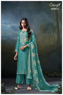 Ganga Givanna Vol 5086 Premium Silk Printed Suit Embroidery Work Suits