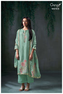 Ganga Jeeshka 5219 Premium Viscose Jacquard Embroidered Salwar Suit