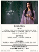 Ganga Jeeshka 5219 Premium Viscose Jacquard Embroidered Salwar Suit