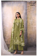 Ganga Jivisha 5062 Cotton Satin Printed Embroidered Designer Suit