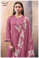 Ganga Jivisha 5062 Cotton Satin Printed Embroidered Designer Suit