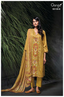 Ganga Kaelia 5139 Cotton Satin Printed Embroidered Salwar Suit