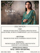 Ganga Kesah 5353 Pashmina Printed Designer Work Suit