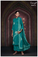Ganga Mysha 5051 Cotton Satin Print Embroidered Designer Suit