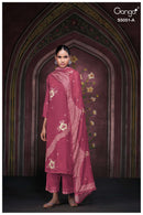 Ganga Mysha 5051 Cotton Satin Print Embroidered Designer Suit