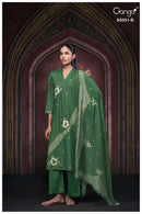 Ganga Mysha 5051 Cotton Satin Print Embroidered Designer Suit