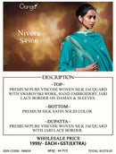 Ganga Nivora 4966 Premium Silk Jacquard Designer Suits