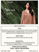 Ganga Nivya 5153 Designer Satin Cotton Suit Set