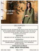 Ganga Rosina 5109 Silk Embroidered Designer Ethnic Wear Suit