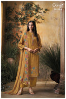 Ganga Saiba 5115 Satin Cotton Printed Embroidered Designer Suits