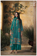 Ganga Saiba 5115 Satin Cotton Printed Embroidered Designer Suits