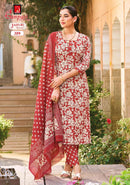 Ganpati Jaipuri Vol 18 Designer Cotton Printed Ready to Wear Suit