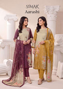 Glossy Simar Aarushi Premium Pashmina Printed Suit
