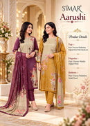 Glossy Simar Aarushi Premium Pashmina Printed Suit