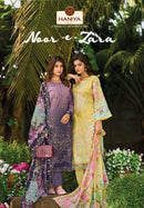 Haniya Print Noor E Zara Cotton Digital Print Fancy Embroidery Work Suits