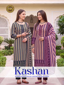 Harshit Fashion Hub Kashan Pashmina Print Designer Suit