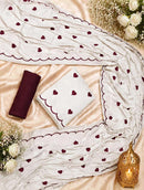 House of Libas Heart Design Collection Rayon Fancy Print Salwar Suit Set