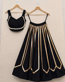 INLI Jhankar Premium Rayon Gold Foil Lehenga