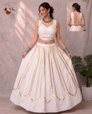 INLI Jhankar Premium Rayon Gold Foil Lehenga