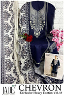 Jade Chevron Vol 18 Heavy Cotton Digital Print Pakistani Suit