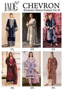 Jade Chevron Vol 18 Heavy Cotton Digital Print Pakistani Suit