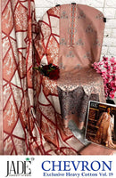 Jade Chevron Exclusive Vol 19 Premium Heavy Cotton Digital Printed Suit