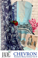 Jade Chevron Exclusive Vol 19 Premium Heavy Cotton Digital Printed Suit