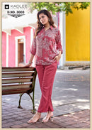 Kadlee Fashion Aaru Designer Rayon Printed Co Ord Set