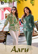Kadlee Fashion Aaru Designer Rayon Printed Co Ord Set