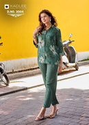 Kadlee Fashion Aaru Designer Rayon Printed Co Ord Set
