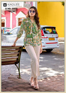 Kadlee Fashion Aaru Designer Rayon Printed Co Ord Set