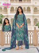 Kanika Ishita Vol 7 Designer Printed Cotton Pakistani Suits Set