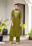 Karissa Supriya Viscose Designer Embroidered Suits Set