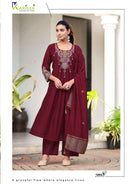 Karissa Supriya Viscose Designer Embroidered Suits Set