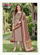 Kavya Gayatri Vol 2 Premium Cotton Straight Cut Kurti Bottom Dupatta Set